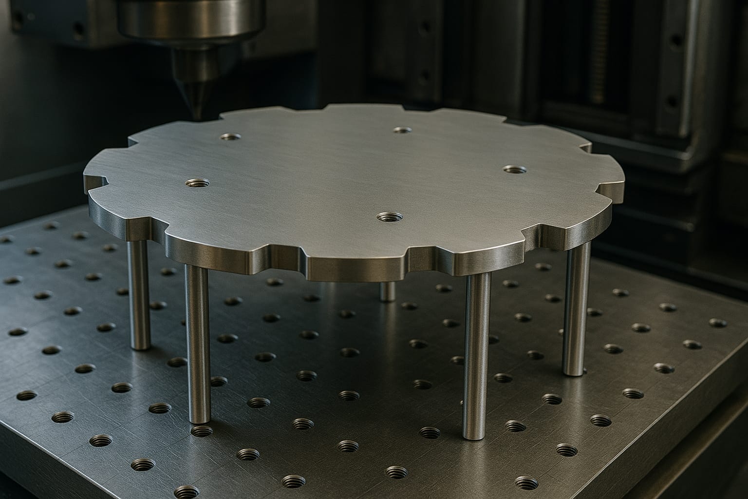 CNC metal parça işleme görseli