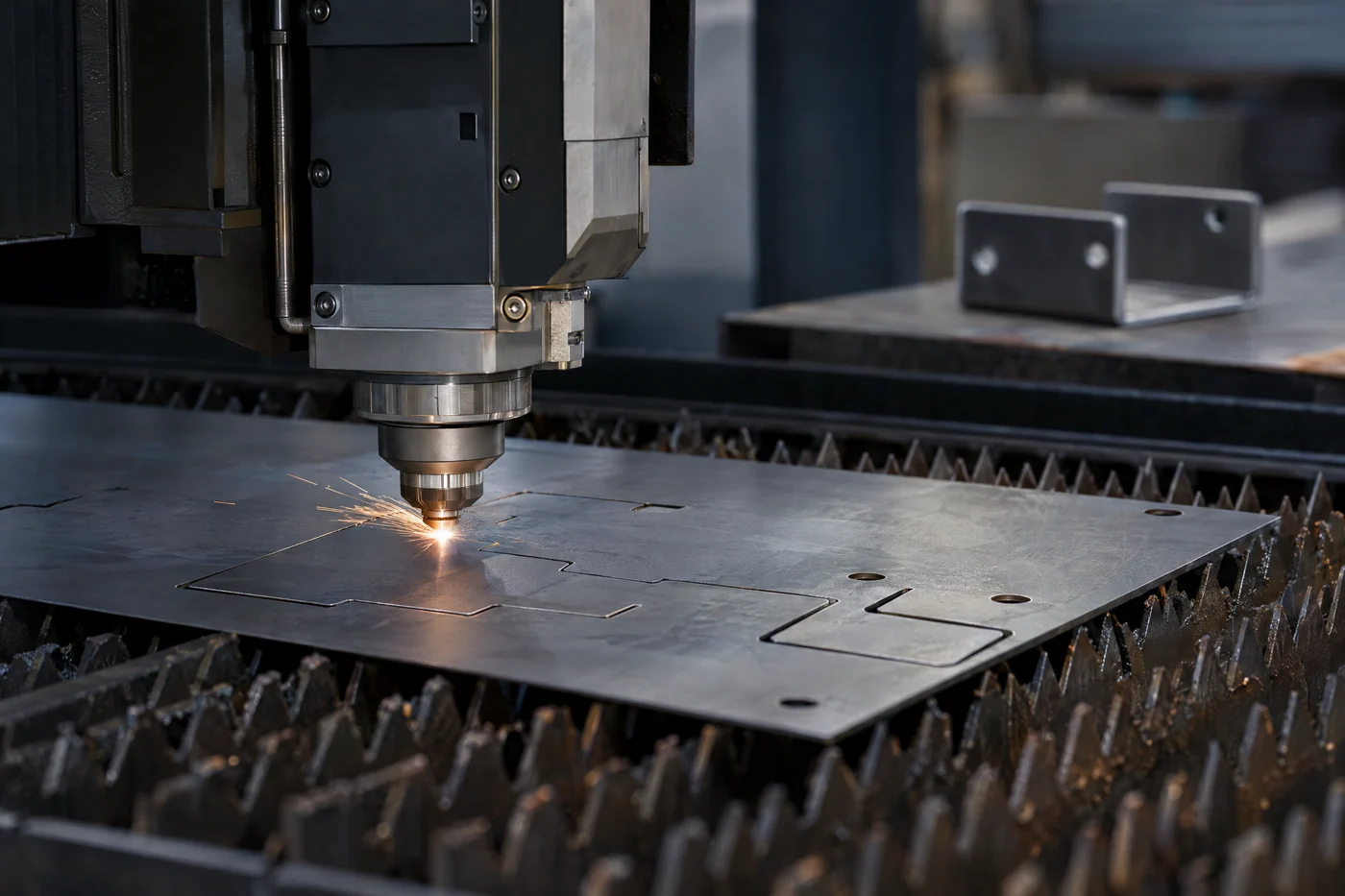 Temsili CNC lazer kesim ve sac büküm görseli